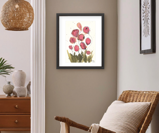 Pink Poppies No. 1 Giclee Print