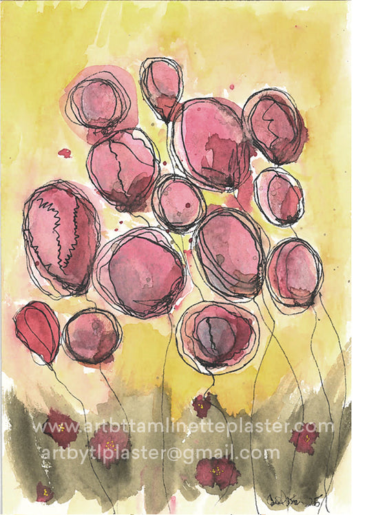 Pink Poppies No. 3 Giclee Print