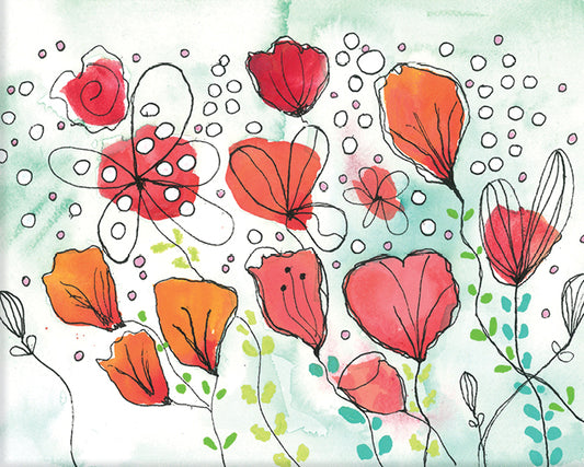 Whimsical Flowers 2 Print