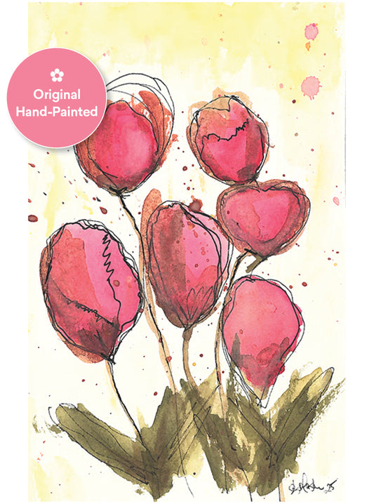 Pink Poppies No.2 Original Painting