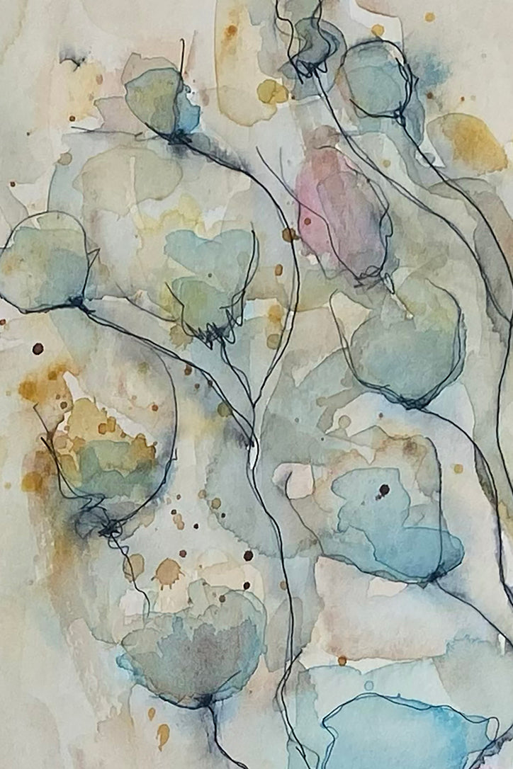 Abstract Watercolor Original Painting