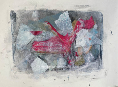 Crimson Fragment Original Painting