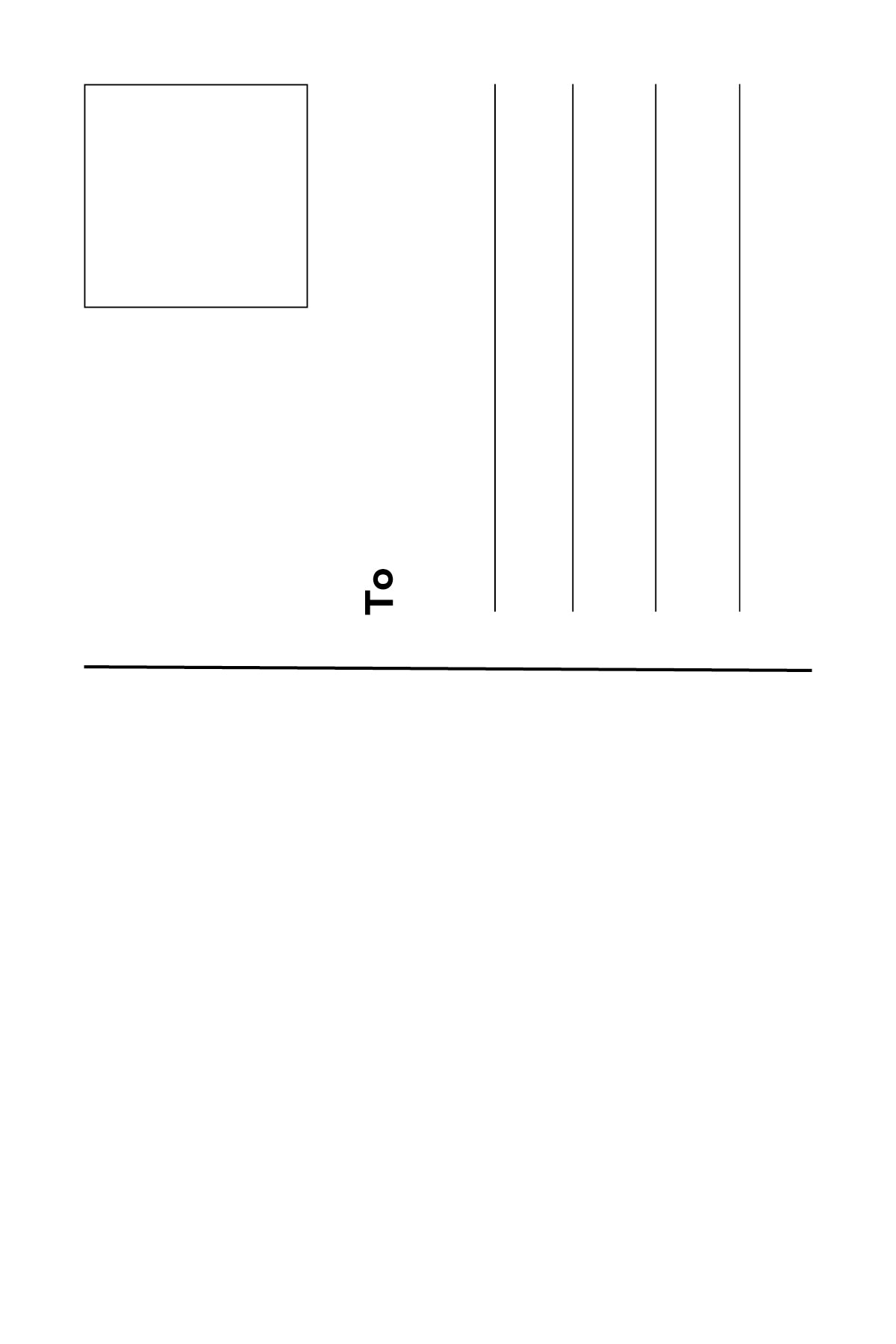 Christmas Tree Postcard