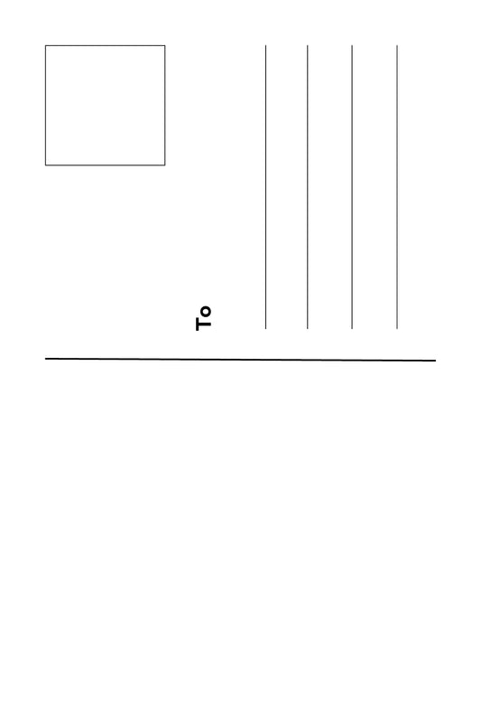 Christmas Tree Postcard