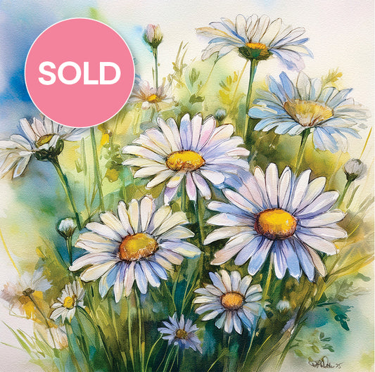 Daisies in the Sun Original Painting