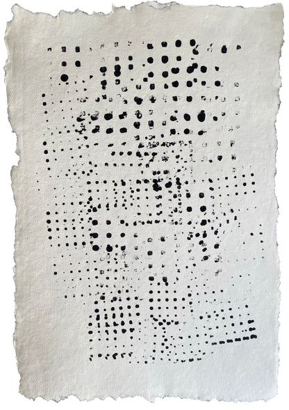 Abstract Original Art on Handmade Paper