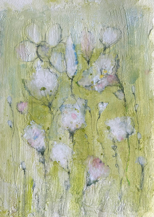Abstract Flowers Original Painting