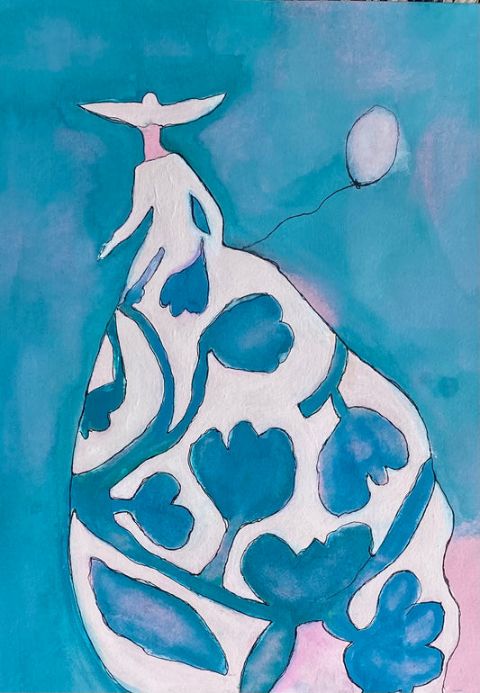 Lady with Ballon