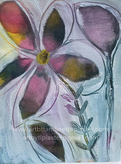 Lavender Bloom Original Painting