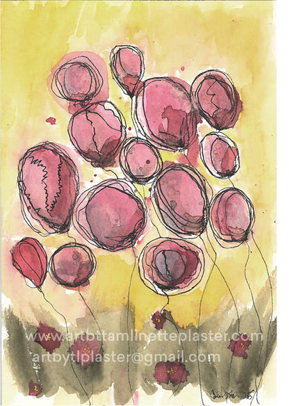 Pink Poppies No. 3 Print