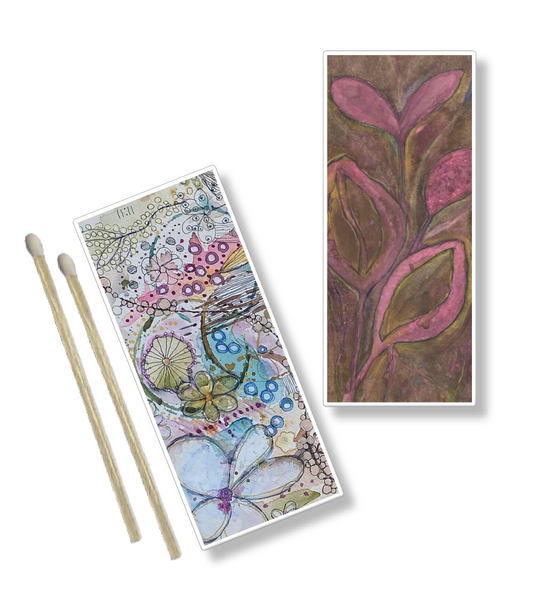 Decorative Matchbox in Pink Blooms & Zendangles