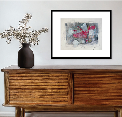 Crimson Fragment Original Painting