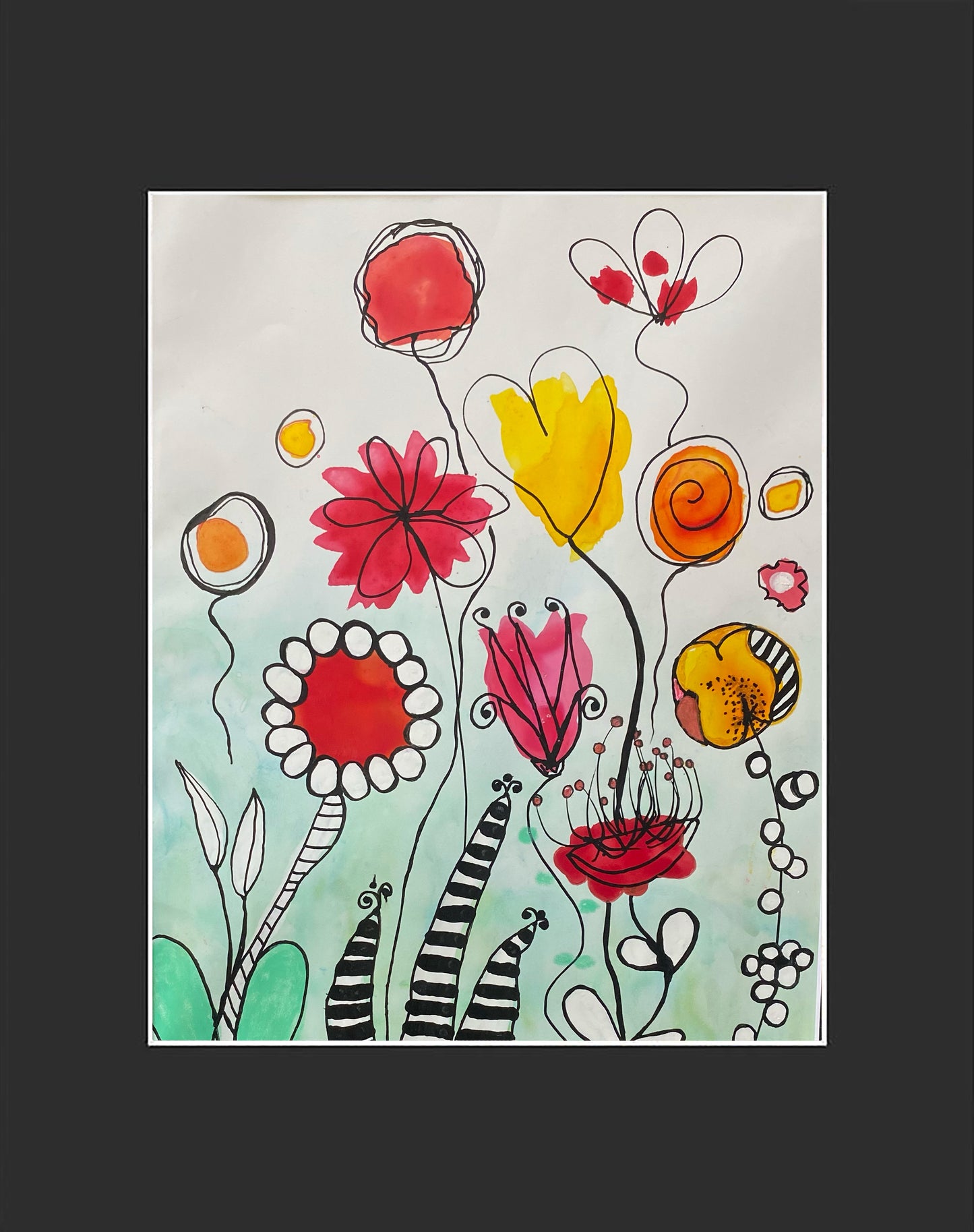 Whimsical Garden II Original Painting